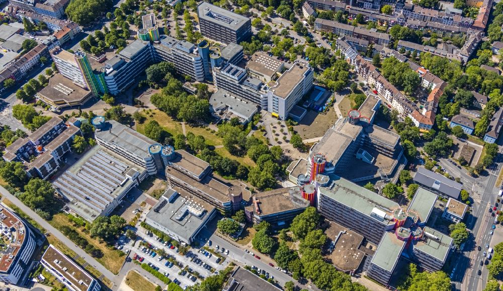 Luftbild Essen - Campus- Gelände der Universität Duisburg-Essen in Essen im Bundesland Nordrhein-Westfalen