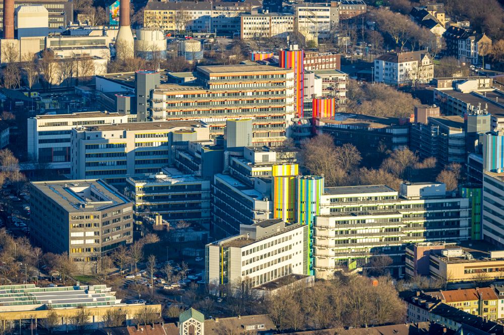 Luftbild Essen - Campus- Gelände der Universität Duisburg-Essen in Essen im Bundesland Nordrhein-Westfalen
