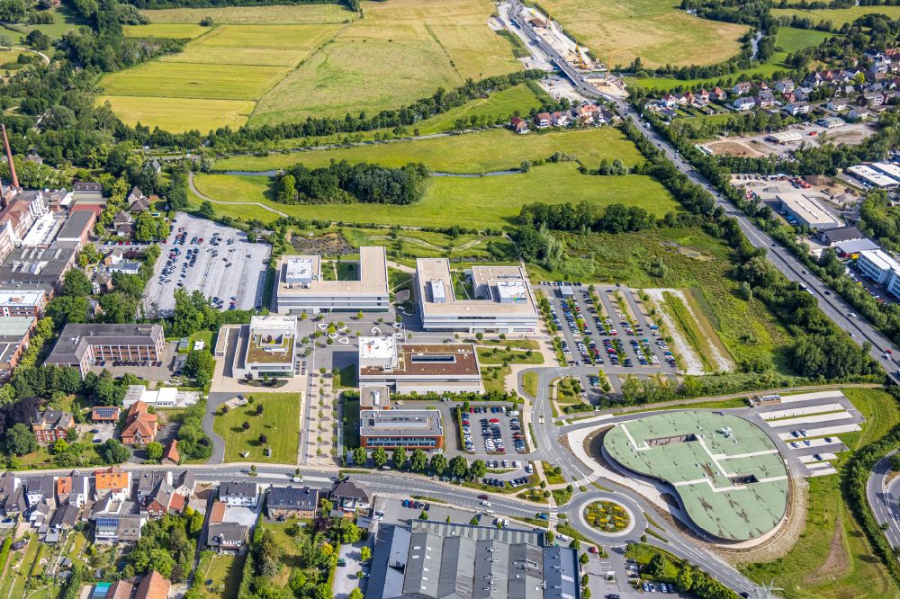 Lippstadt aus der Vogelperspektive: Campus der Hochschule Hamm-Lippstadt in Lippstadt im Bundesland Nordrhein-Westfalen, Deutschland
