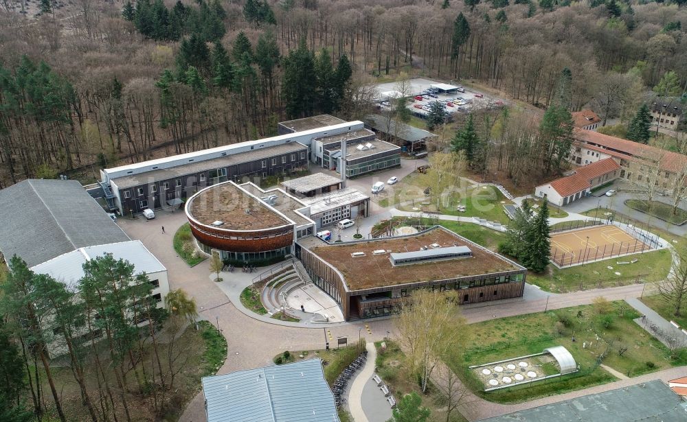 Eberswalde von oben - Campus der Hochschule für nachhaltige Entwicklung (HNEE) in Eberswalde im Bundesland Brandenburg, Deutschland