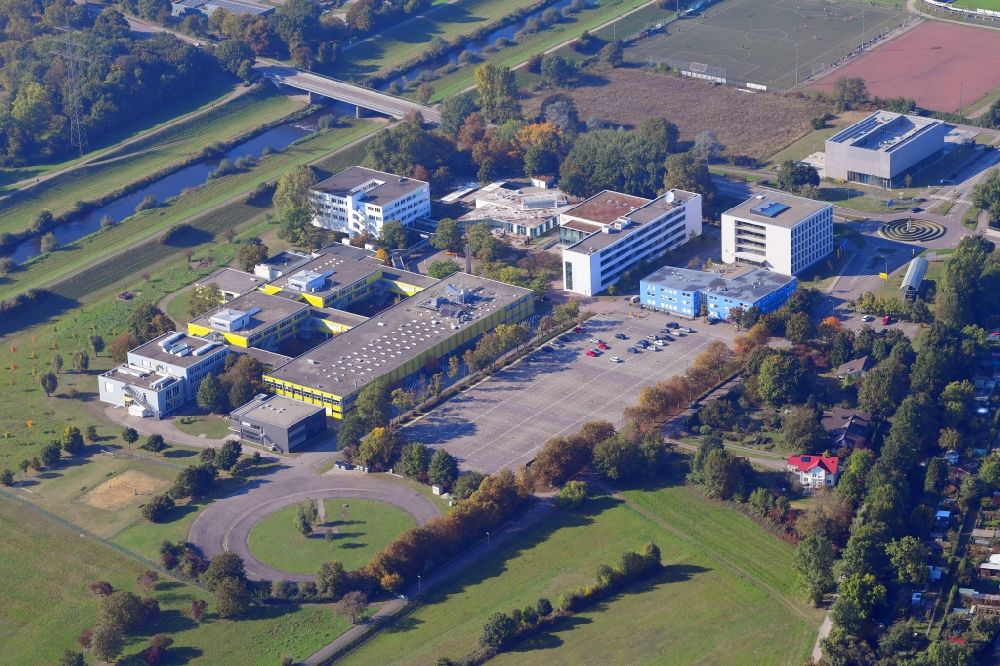 Luftaufnahme Offenburg - Campus der Hochschule Offenburg in Offenburg im Bundesland Baden-Württemberg, Deutschland