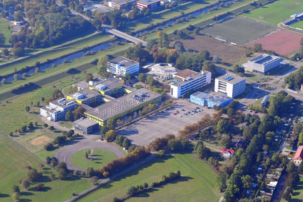Offenburg von oben - Campus der Hochschule Offenburg in Offenburg im Bundesland Baden-Württemberg, Deutschland