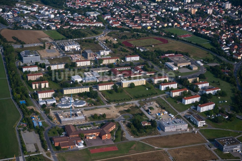 Würzburg von oben - Campus Hubland Nord der Universität Würzburg im Ortsteil Frauenland in Würzburg im Bundesland Bayern, Deutschland