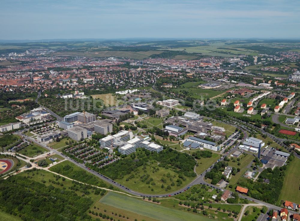 Würzburg von oben - Campus Hubland der Uni Würzburg im Bundesland Bayern