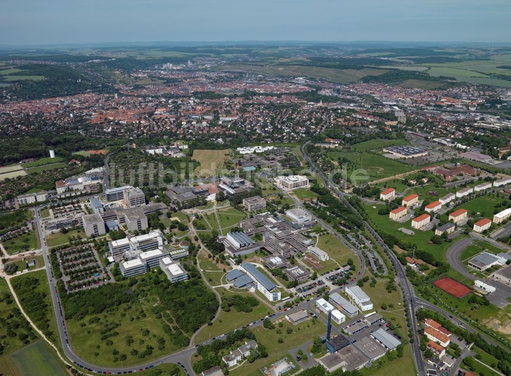 Luftaufnahme Würzburg - Campus Hubland der Uni Würzburg im Bundesland Bayern