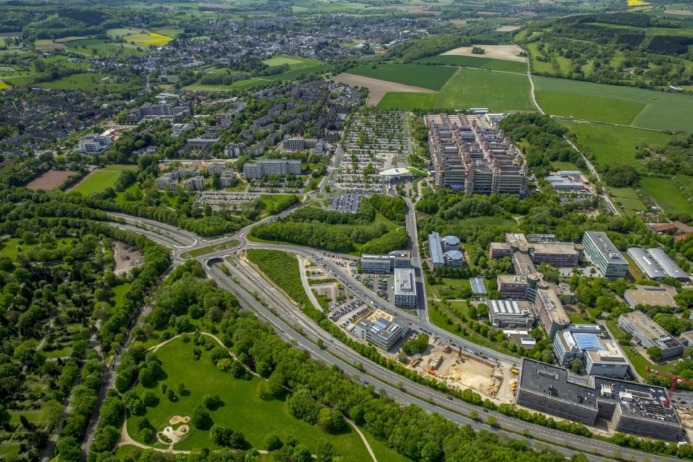 Luftbild Aachen - Campus Melaten Nord der RWTH (Rheinisch-Westfälische Technische Hochschule Aachen) im Westen von Aachen im Bundesland Nordrhein-Westfalen