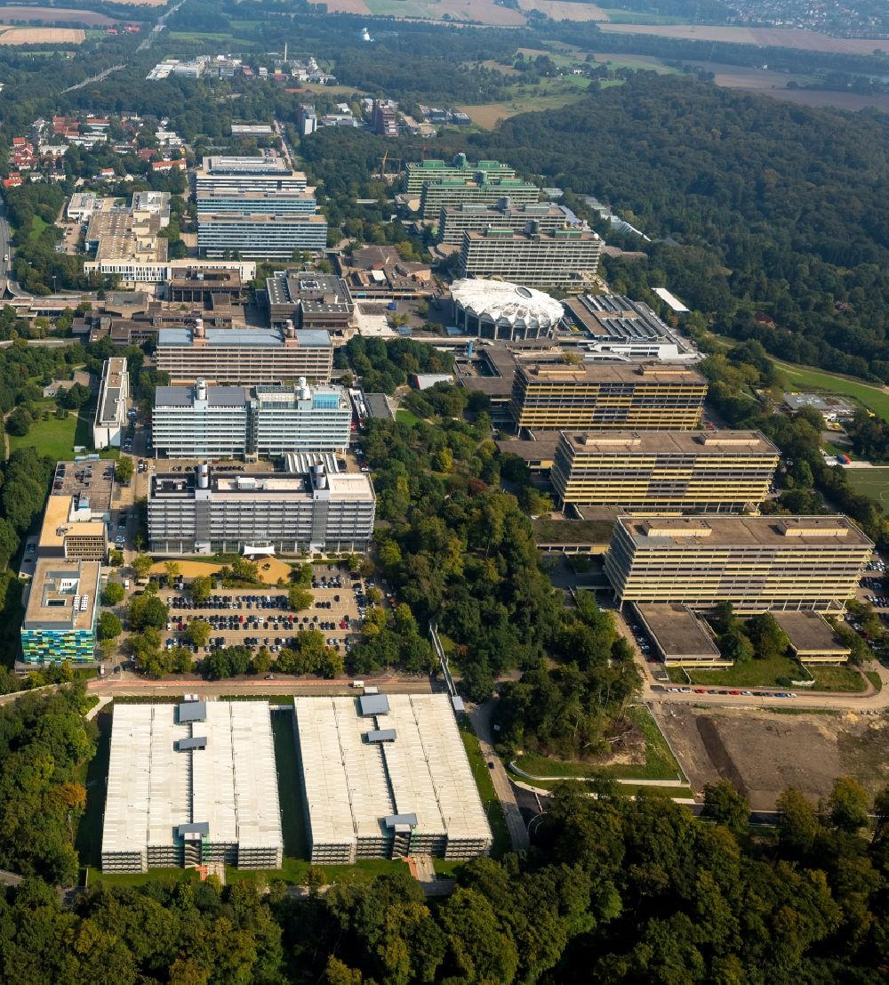 Luftbild Bochum - Campus der Ruhr-Universität in Bochum im Bundesland Nordrhein-Westfalen