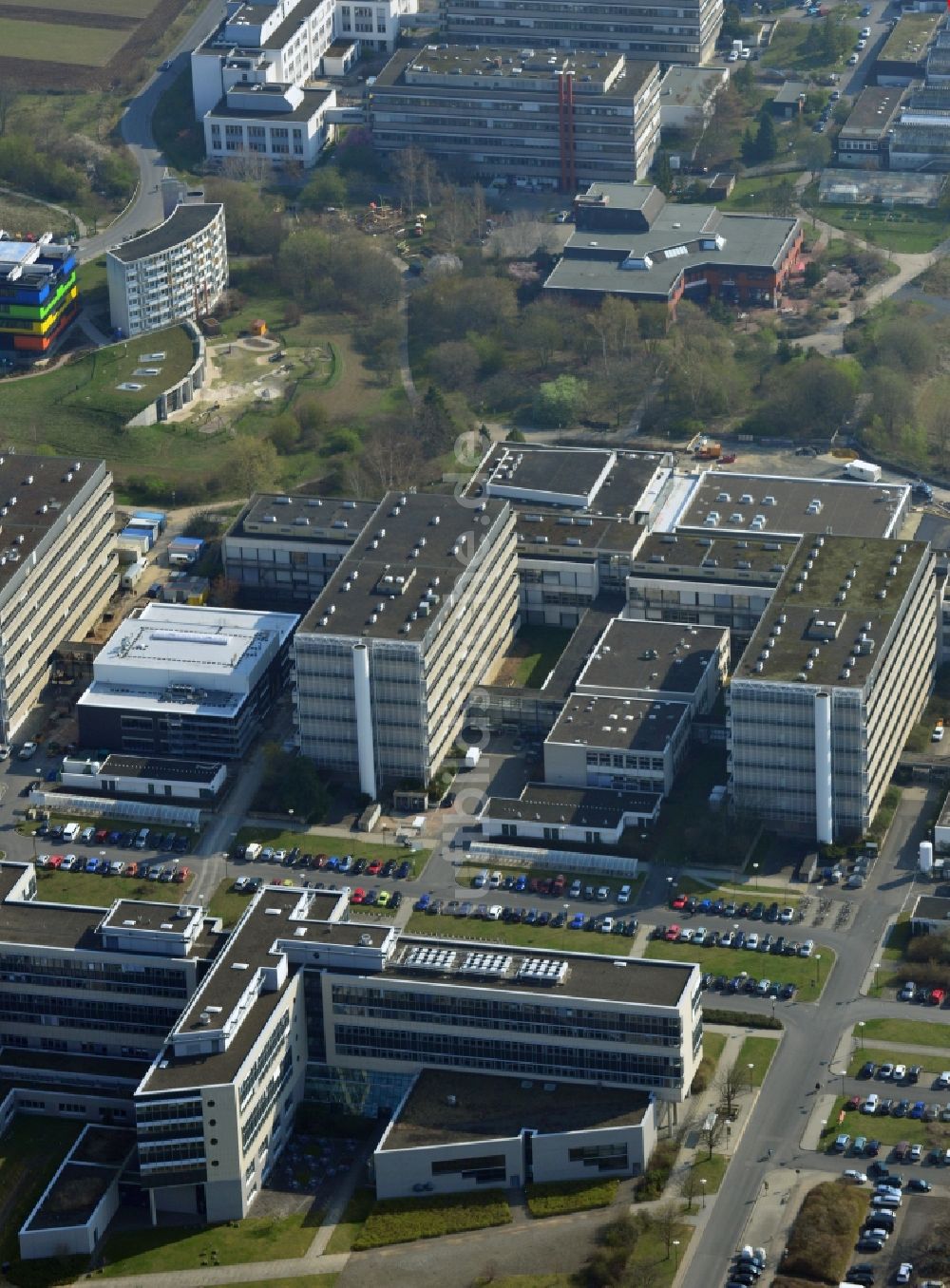 Göttingen von oben - Campus der Universität in Göttingen im Bundesland Niedersachsen