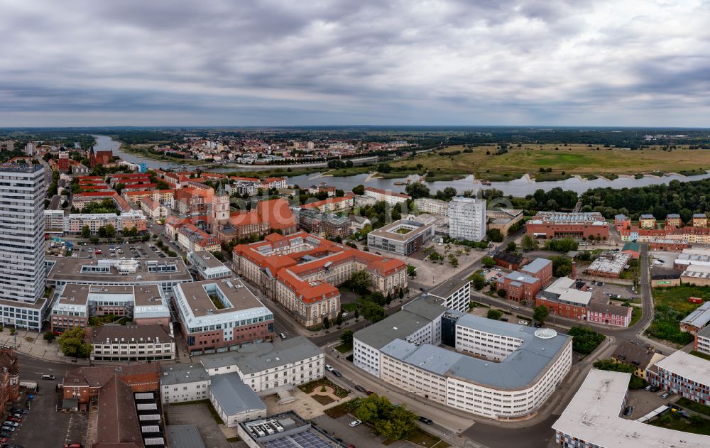 Luftbild Frankfurt (Oder) - Campus- Universitäts- Bereich Europa-Universität Viadrina - Zentrale in Frankfurt (Oder) im Bundesland Brandenburg, Deutschland