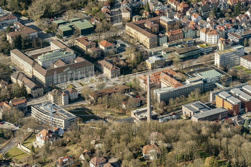 Luftaufnahme Tübingen - Campus- Universitäts- Bereich in Tübingen im Bundesland Baden-Württemberg, Deutschland