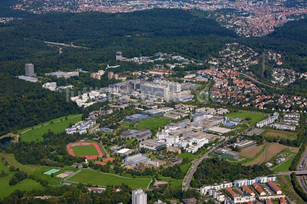 Luftaufnahme Stuttgart - Campus Vaihingen der Universität Stuttgart im Bundesland Baden-Württemberg