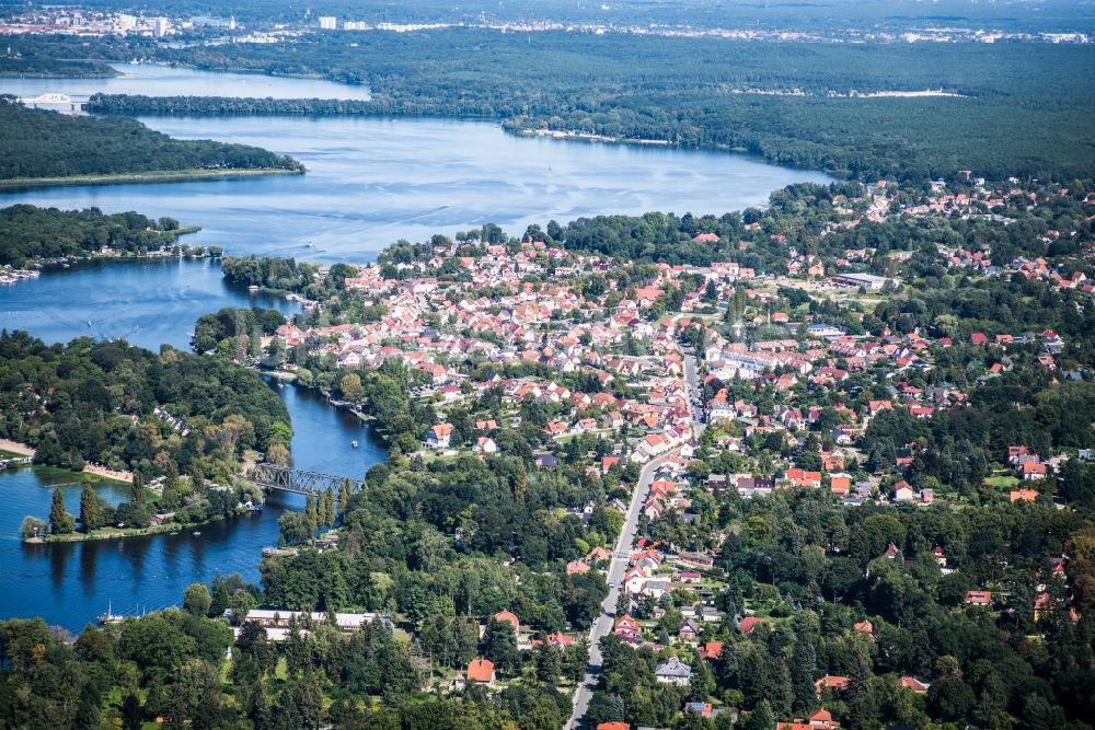 Luftbild Schwielowsee - Caputh und seine Seenlandschaft im Bundesland Brandenburg