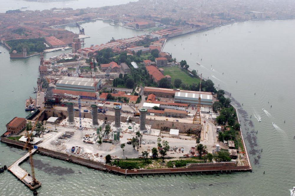 Luftaufnahme Venedig - Castello und Arsenal Venedig