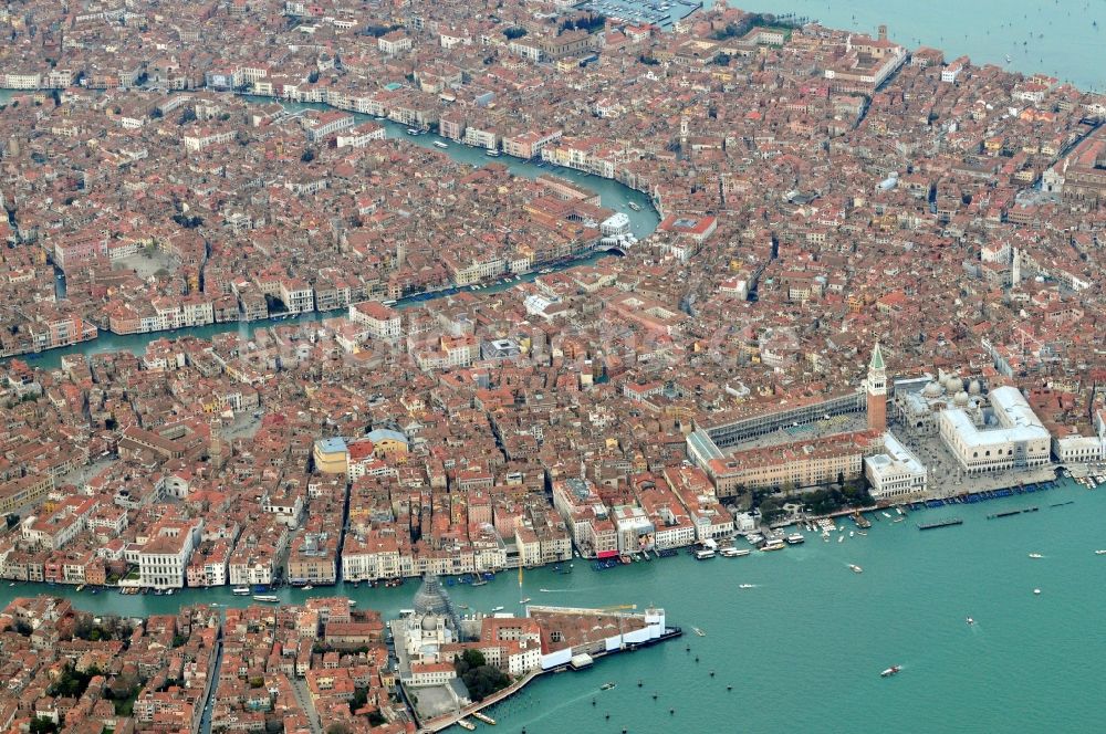 Venedig von oben - Centro Storico von Venedig in der gleichnamigen Provinz in Italien