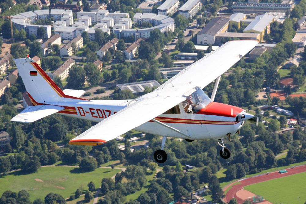 Lörrach von oben - Cessna 172