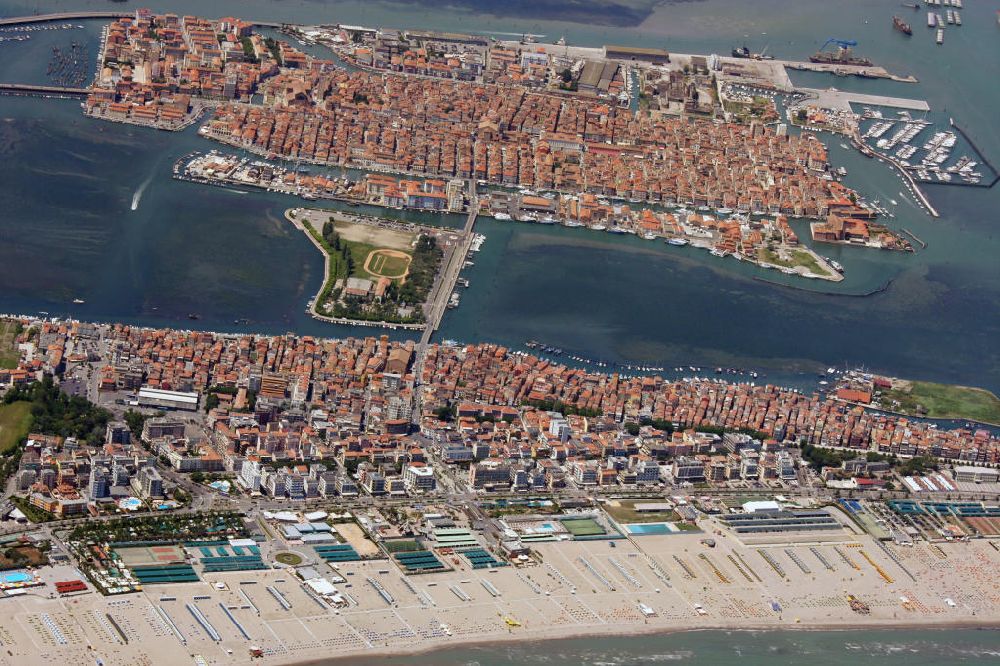 Venedig von oben - Chioggia in Venedig