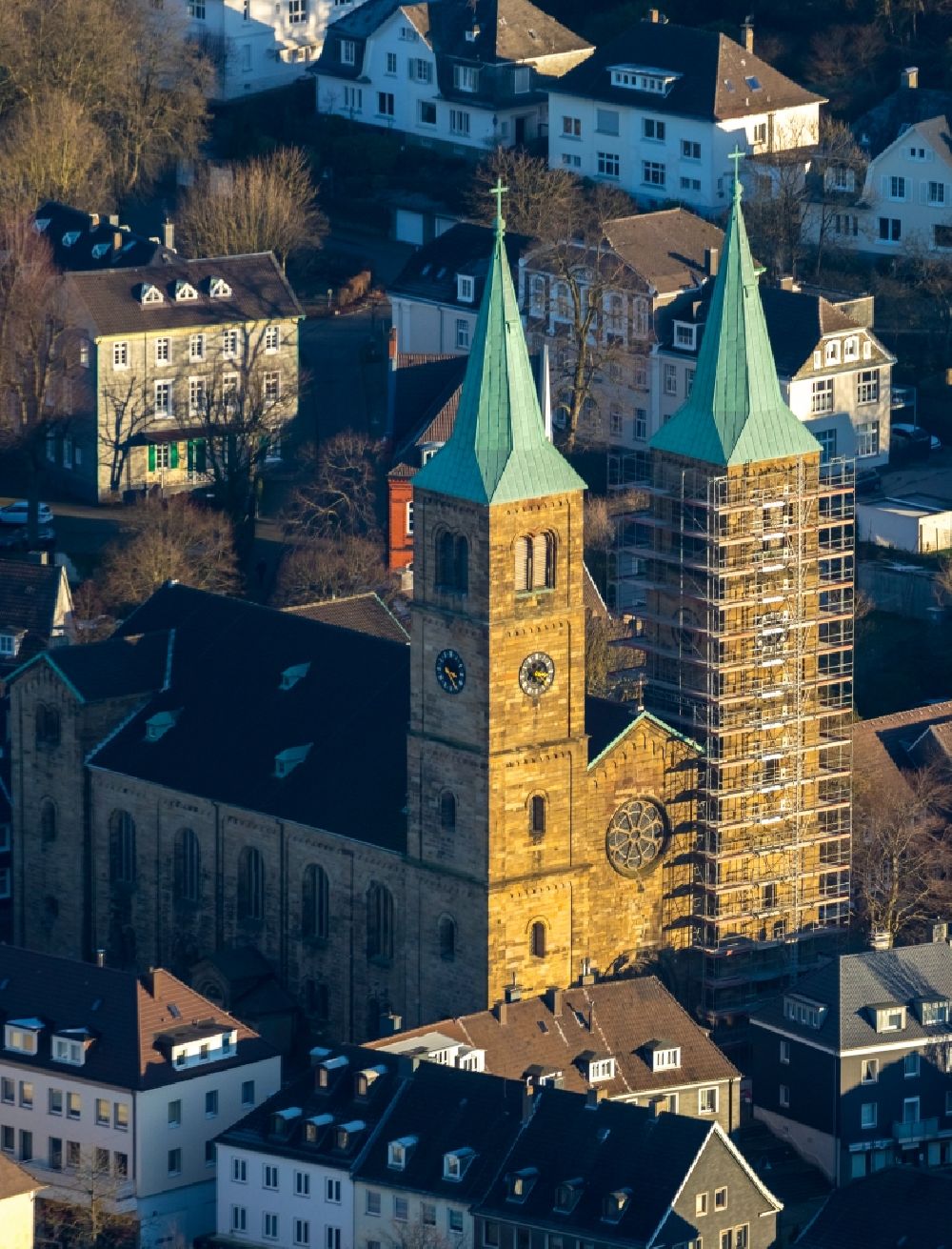Schwelm aus der Vogelperspektive: Christuskirche in Schwelm im Bundesland Nordrhein-Westfalen