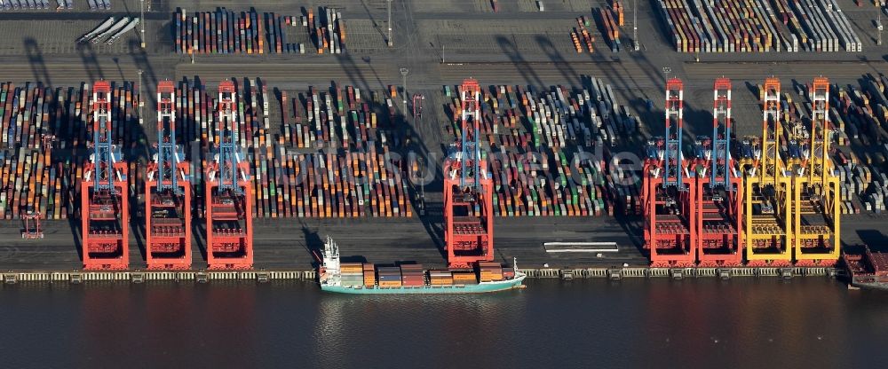 Bremerhaven von oben - Containerterminal im Containerhafen des Überseehafen der EUROGATE Container Terminal Bremerhaven GmbH in Bremerhaven im Bundesland Bremen