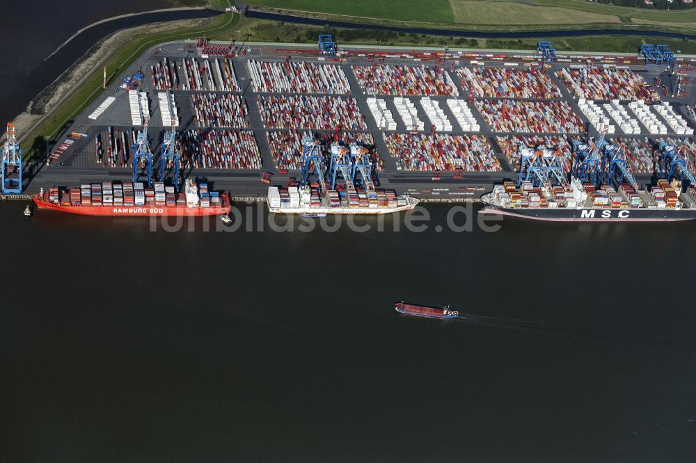 Luftbild Bremerhaven - Containerterminal im Containerhafen des Überseehafen der EUROGATE Container Terminal Bremerhaven GmbH in Bremerhaven im Bundesland Bremen