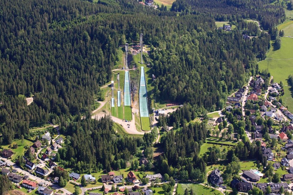 Luftaufnahme Hinterzarten - Das Adler-Skistadion in Hinterzarten im Bundesland Baden-Württemberg