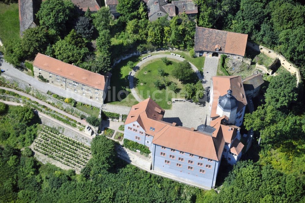 Dornburg-Camburg aus der Vogelperspektive: Das Alte Schloss in Dornburg-Camburg im Bundesland Thüringen