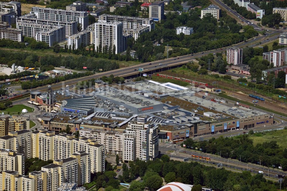 Luftbild Warschau - Das Arkadia Shopping Center im Stadtzentrum von Warschau in Polen