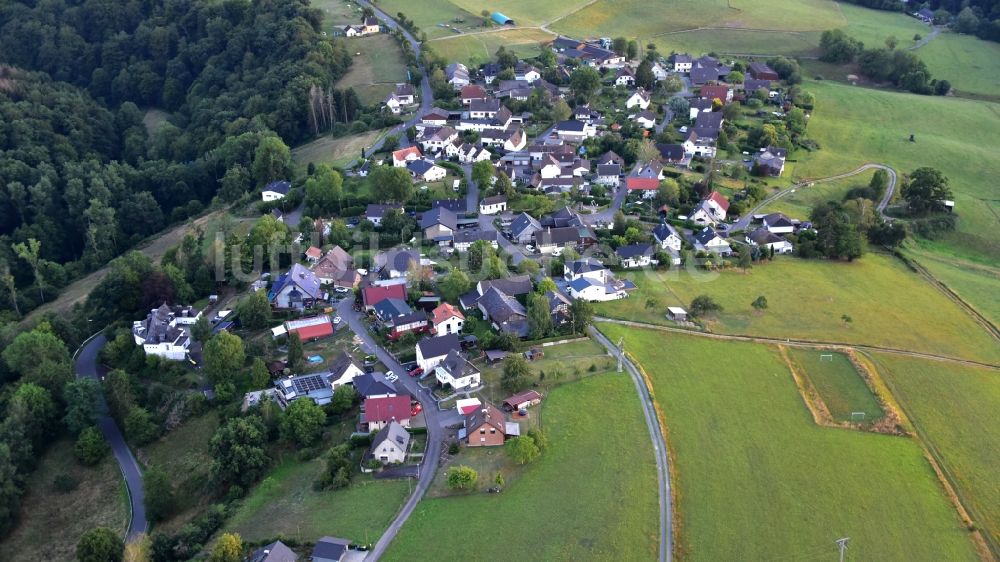 Hennef (Sieg) von oben - Das Dorf Adscheid im Bundesland Nordrhein-Westfalen, Deutschland