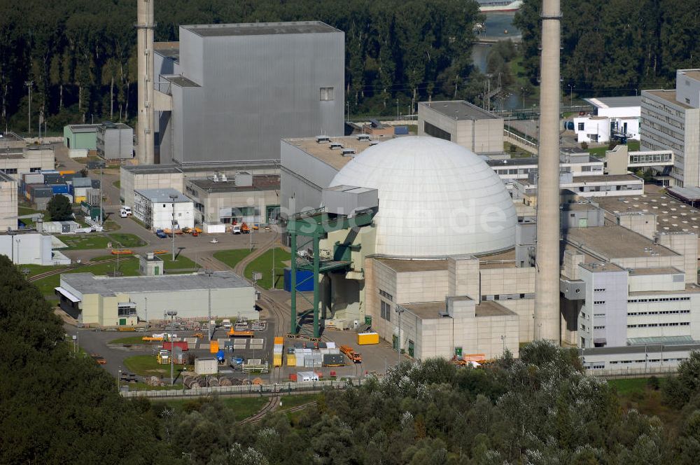 Luftbild Philippsburg - Das Kernkraftwerk Philippsburg (KKP)