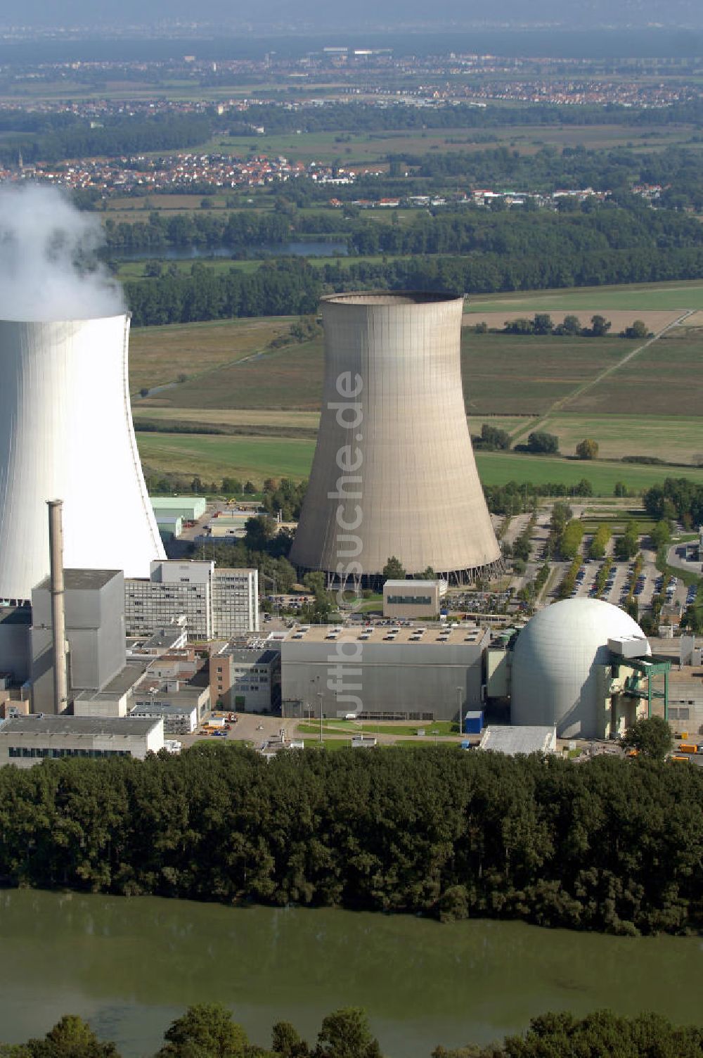 Philippsburg aus der Vogelperspektive: Das Kernkraftwerk Philippsburg (KKP)