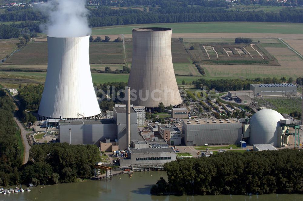 Philippsburg aus der Vogelperspektive: Das Kernkraftwerk Philippsburg (KKP)