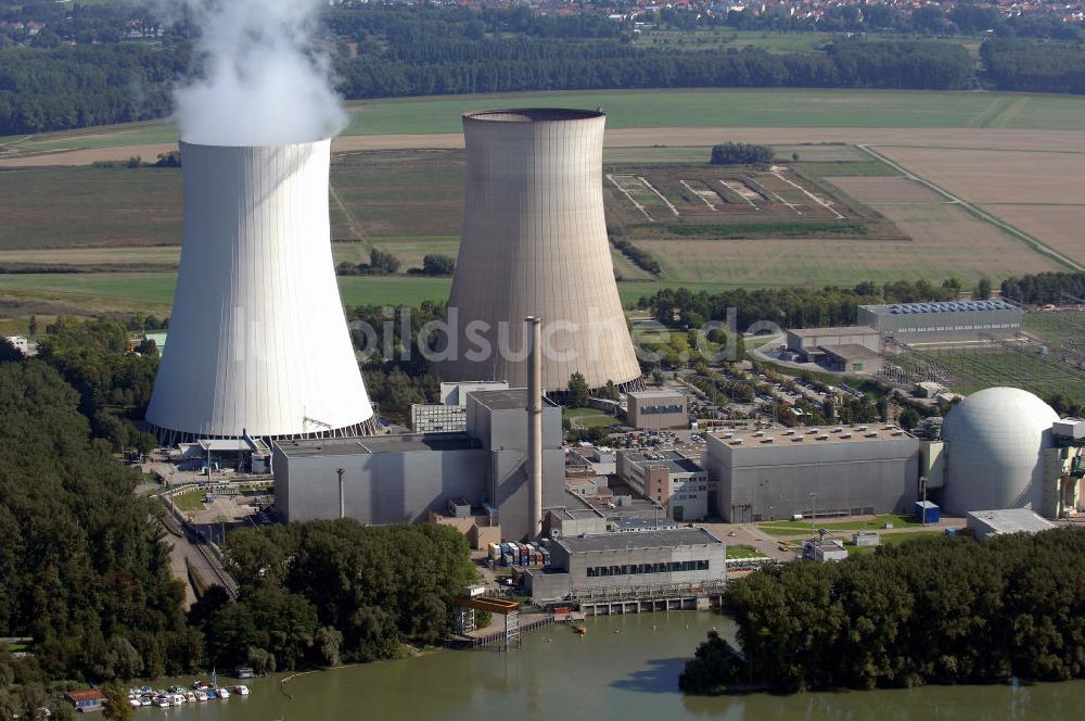 Luftbild Philippsburg - Das Kernkraftwerk Philippsburg (KKP)