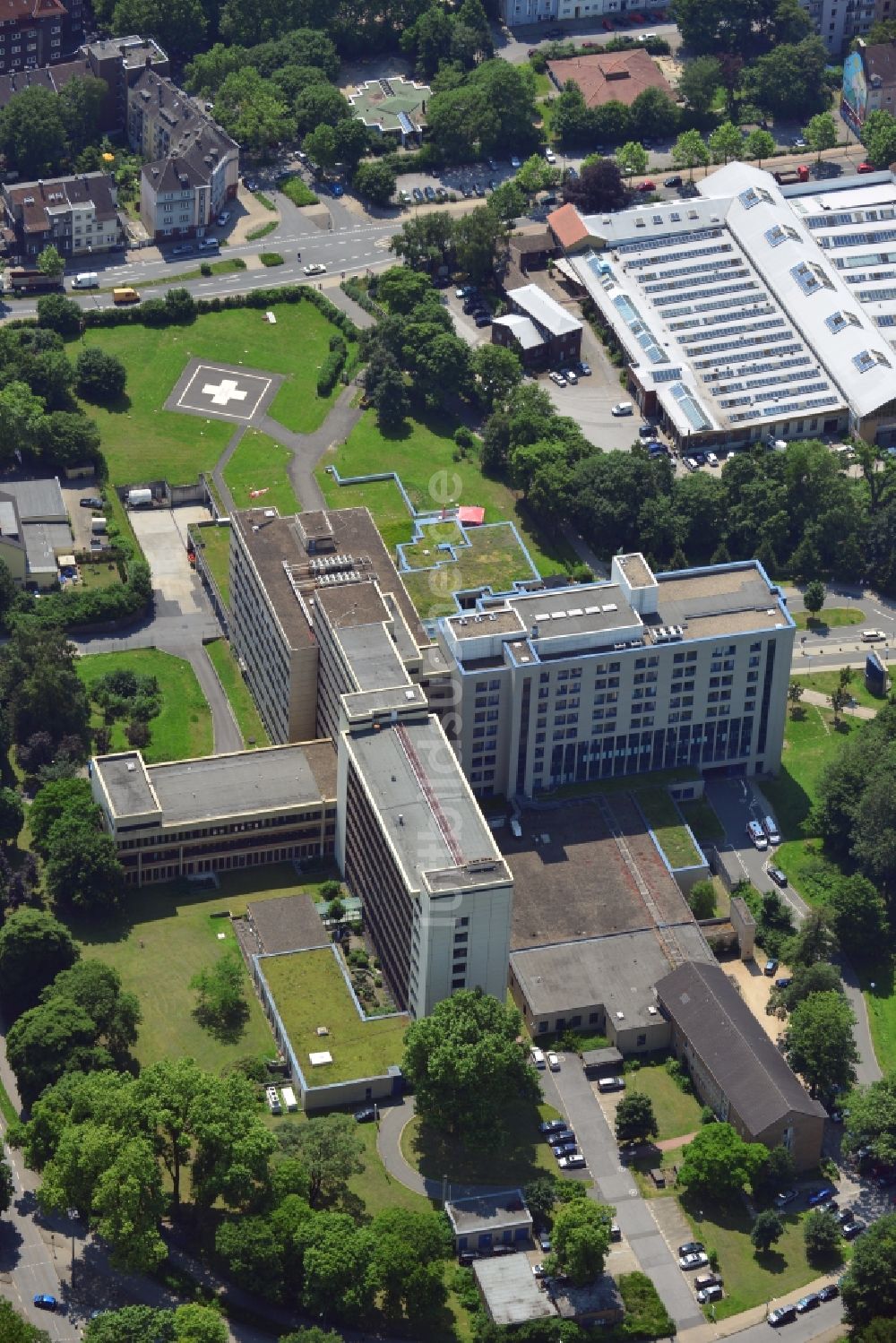 Luftaufnahme Dortmund - Das Klinikzentrum Nord des Klinikum Dortmund in Dortmund im Bundesland Nordrhein-Westfalen