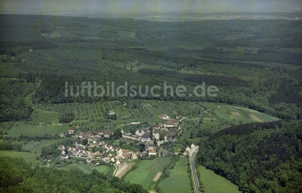 Tübingen von oben - Das Kloster Bebenhausen in Tübingen im Bundesland Baden-Württemberg