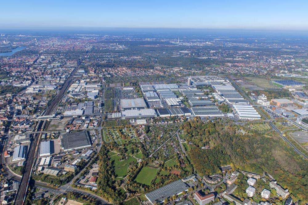 Luftbild Laatzen - Das Messegelände in Hannover im Bundesland Niedersachsen