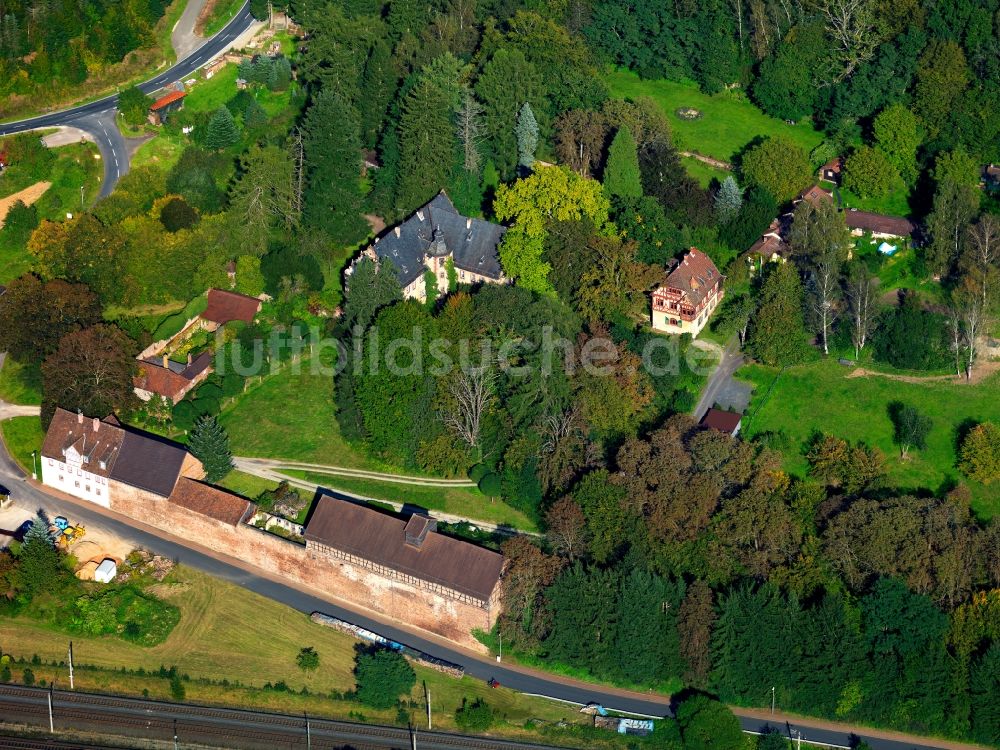 Luftbild Burgsinn - Das Neue Schloss in Burgsinn im Bundesland Bayern