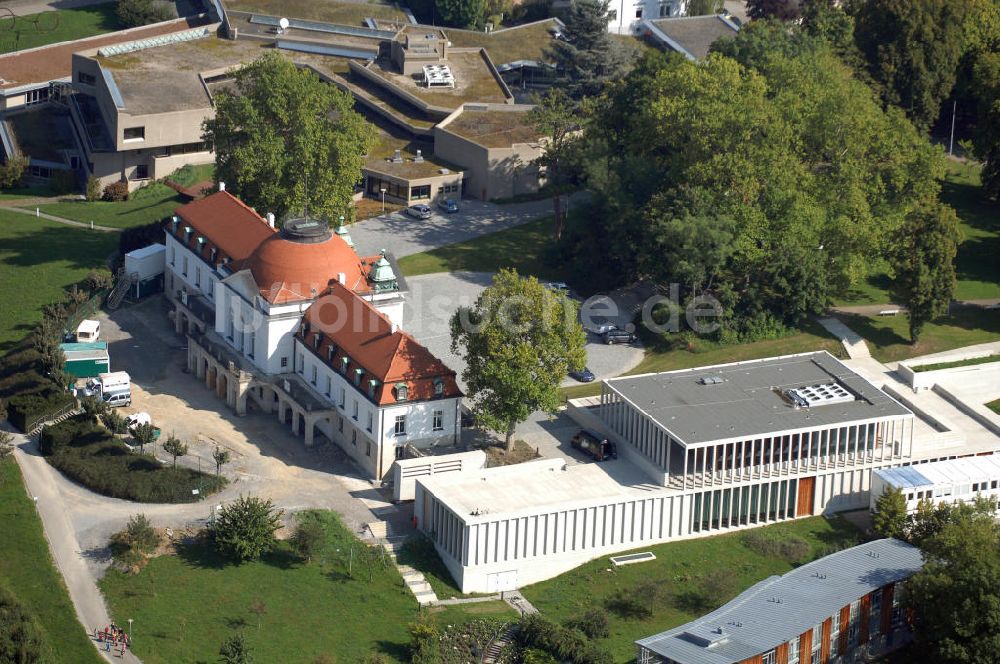 Marbach aus der Vogelperspektive: Das Schiller-Nationalmuseum und das Deutsches Literaturarchiv Marbach am Neckar