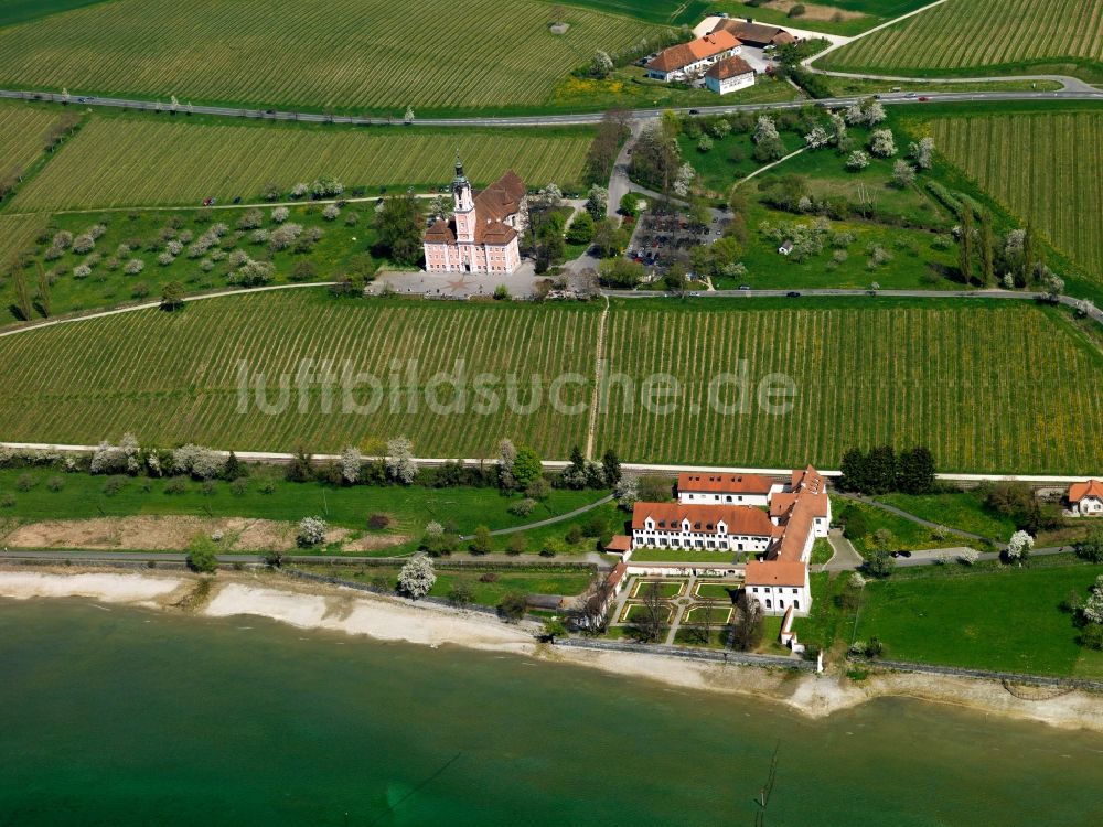 Luftaufnahme Birnau - Das Schloss Maurach in Birnau im Budesland Baden-Württemberg
