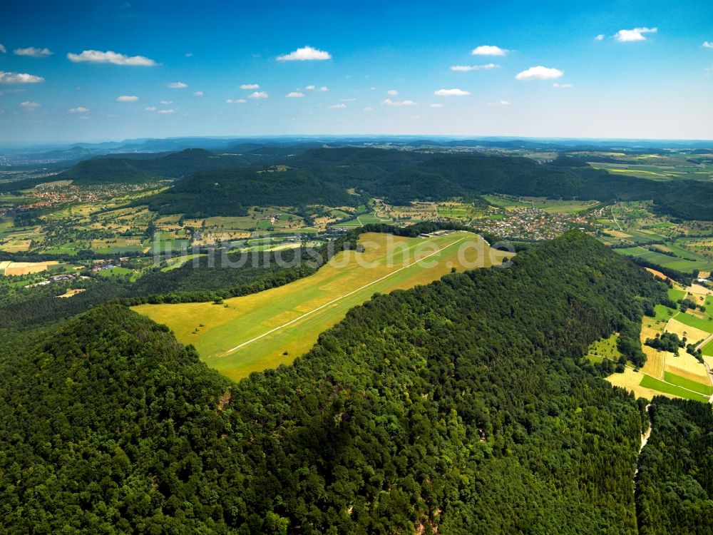 Mössingen von oben - Das Segelfluggelände Farrenberg in Mössingen im Bundesland Baden-Württemberg