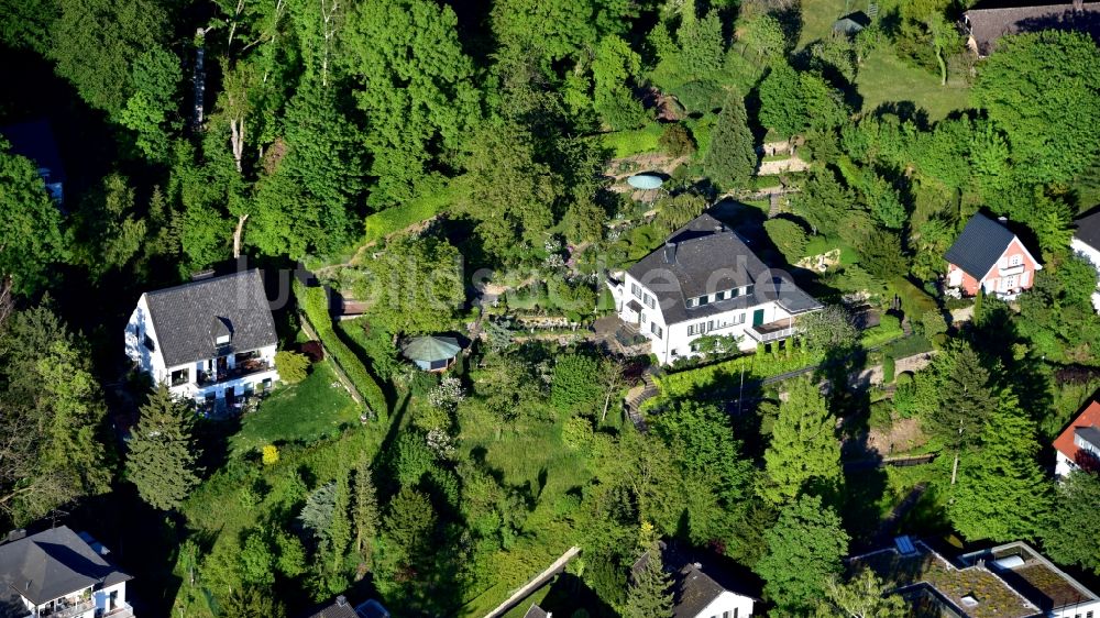 Luftbild Bad Honnef - Das Wohnhaus Konrad Adenauers in Röhndorf im Bundesland Nordrhein-Westfalen, Deutschland
