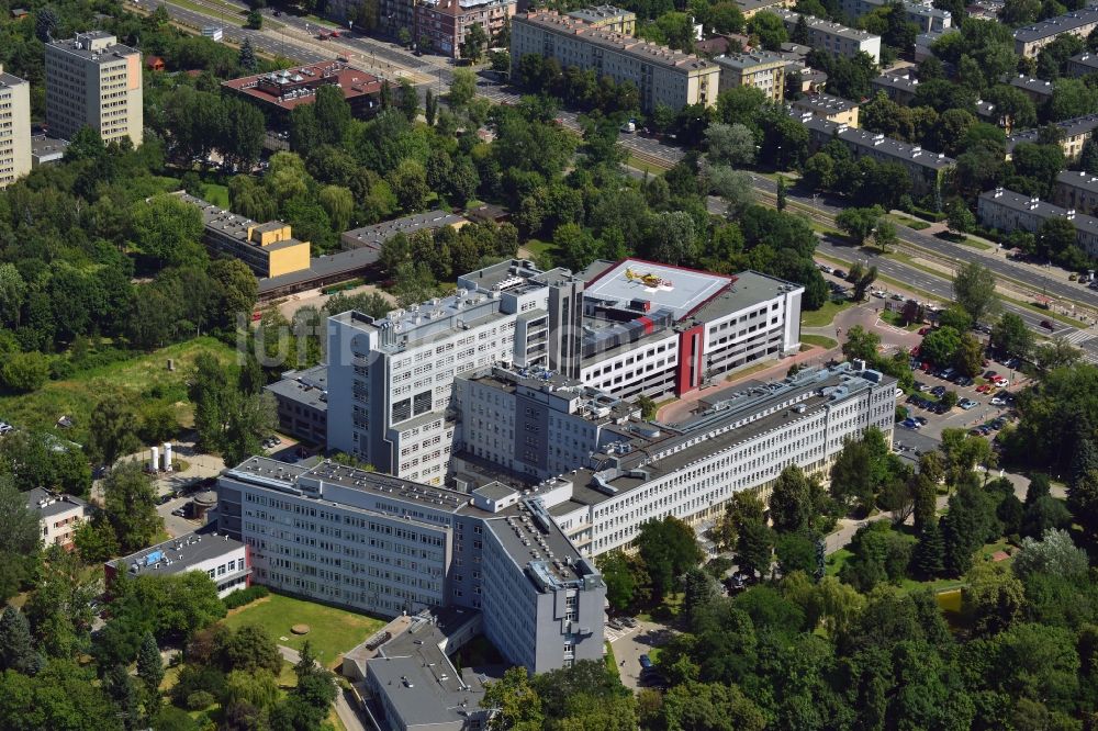 Luftaufnahme Warschau - Das Zentrale Klinische Krankenhaus des Innenministeriums in Warschau in Polen