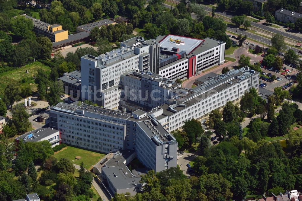 Warschau von oben - Das Zentrale Klinische Krankenhaus des Innenministeriums in Warschau in Polen