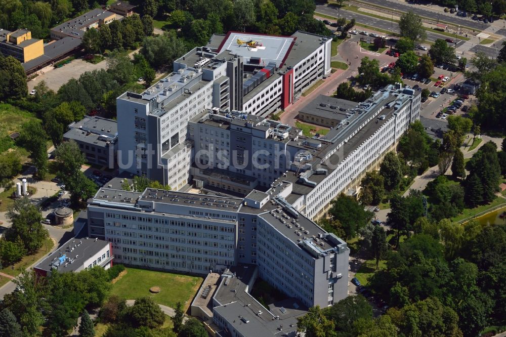 Luftbild Warschau - Das Zentrale Klinische Krankenhaus des Innenministeriums in Warschau in Polen