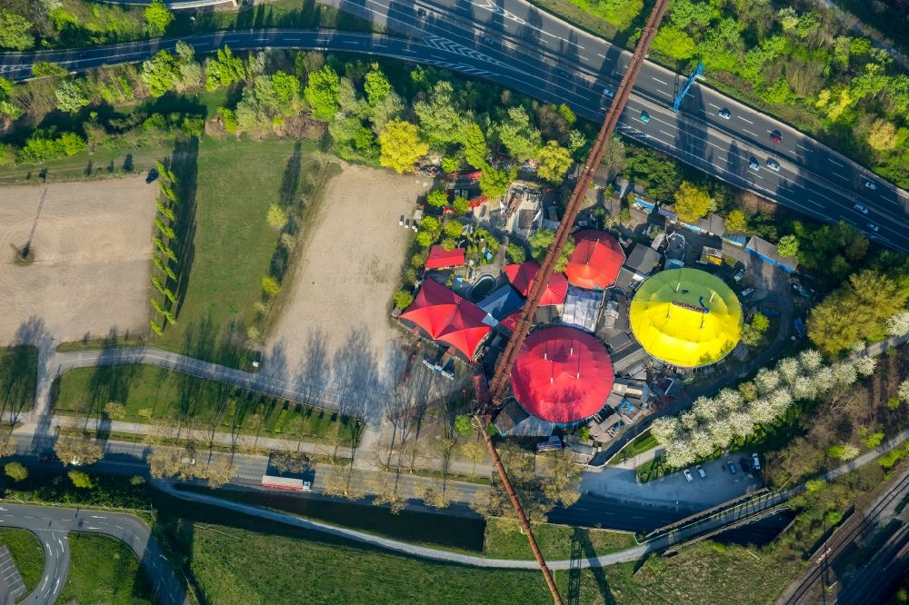 Luftbild Duisburg - Delta Musik Park im Ortsteil Beeck in Duisburg im Bundesland Nordrhein-Westfalen