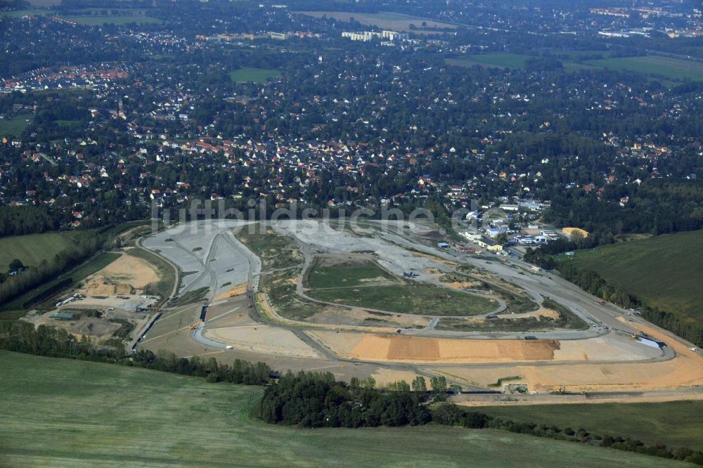 Luftaufnahme Panketal OT Schwanebeck - Deponie Schwanebeck in Panketal im Bundesland Brandenburg