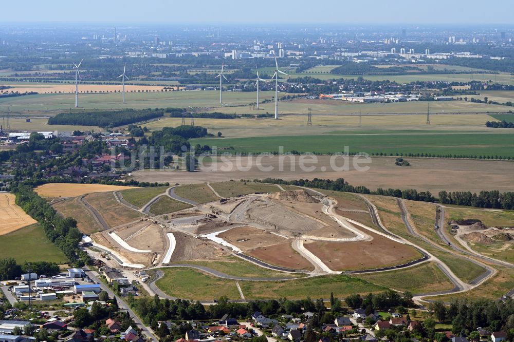 Luftaufnahme Schwanebeck - Deponie Schwanebeck in Panketal im Bundesland Brandenburg