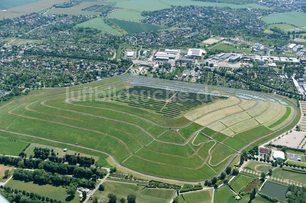 Luftbild Magdeburg - Deponie Solarpark Magdeburg im Bundesland Sachsen-Anhalt