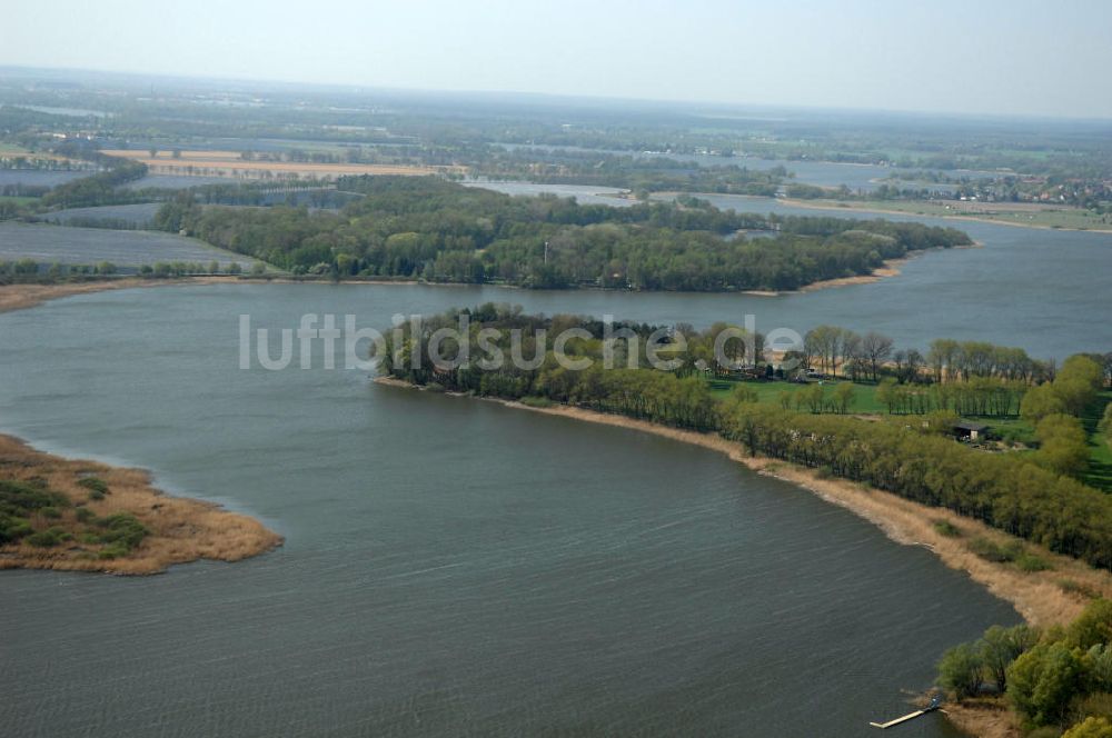 Luftaufnahme Lünow - Der Beetzsee in Brandenburg