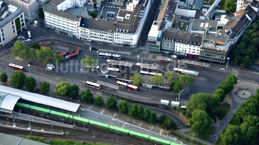 Luftbild Bonn - Der Busbahnhof in Bonn im Bundesland Nordrhein-Westfalen, Deutschland
