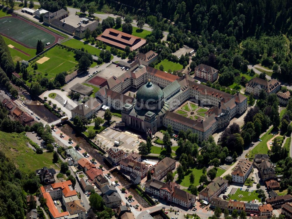 Luftaufnahme Sankt Blasien - Der Dom St. Blasien in Sankt Blasien im Bundesland Baden-Württemberg