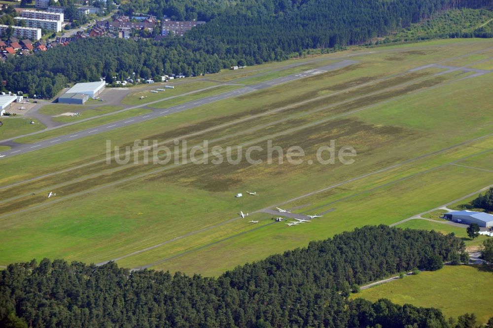 Luftaufnahme Oerlinghausen - Der Flugplatz Oerlinghausen im Kreis Lippe in Ostwestfalen-Lippe im Bundesland Nordrhein-Westfalen